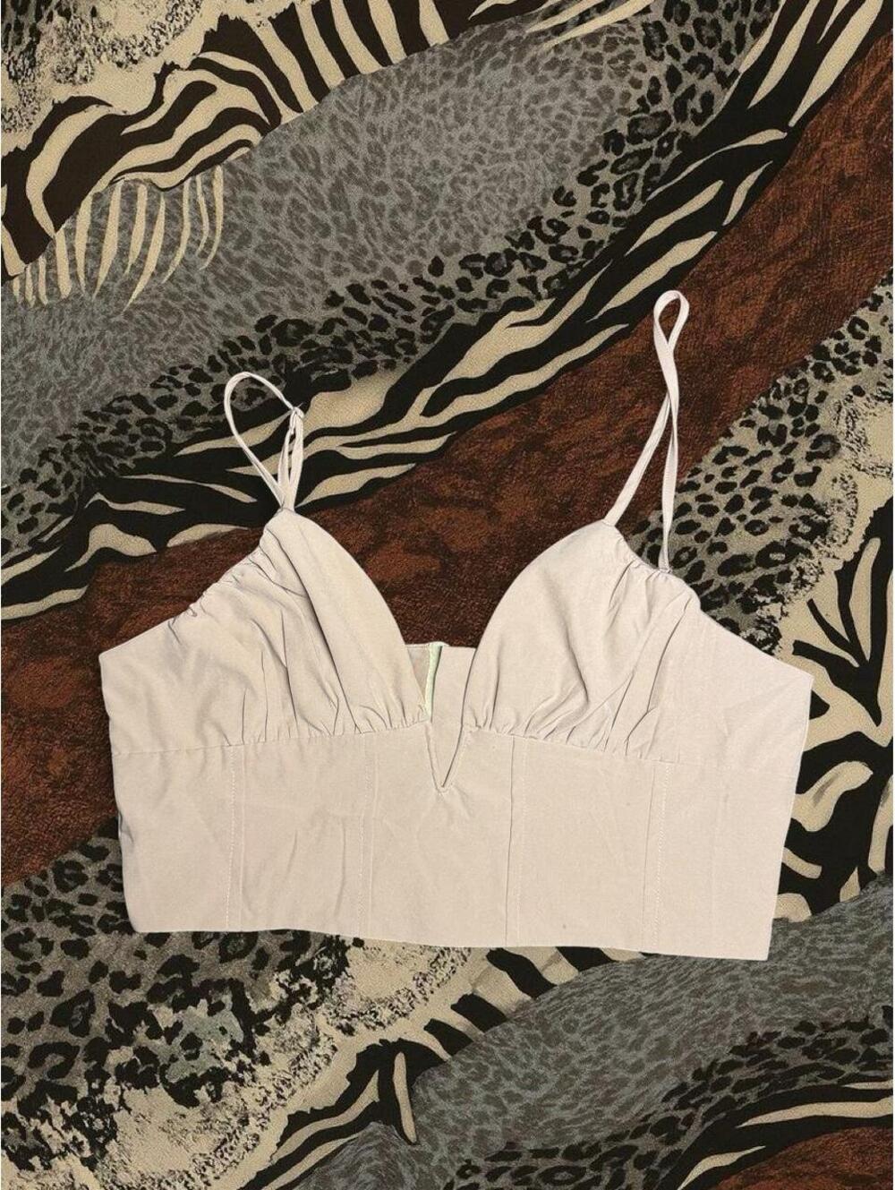 Paper Moon Women's Purple and Blue Crop-top